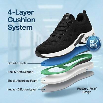 Orthorin™ Pro — 12-Hour Shift Shoes for All-Day Foot, Knee & Back Pain Relief