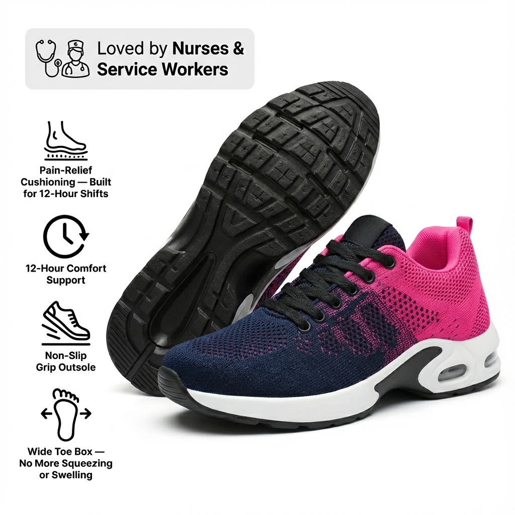 Orthorin™ Pro – 12-Hour Shift Shoes for Heel & Plantar Fasciitis Relief (Unisex)