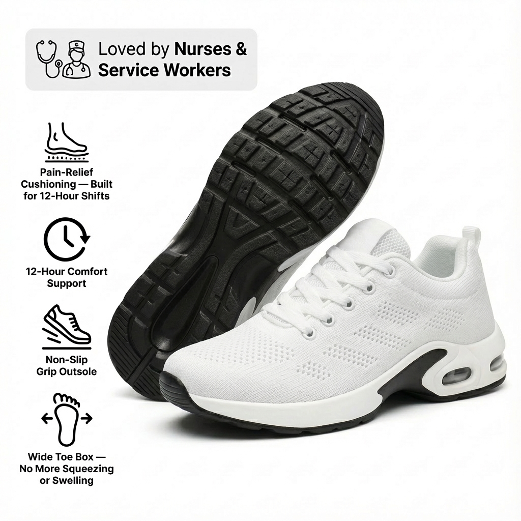 Orthorin™ Pro – 12-Hour Shift Shoes for Heel & Plantar Fasciitis Relief (Unisex)