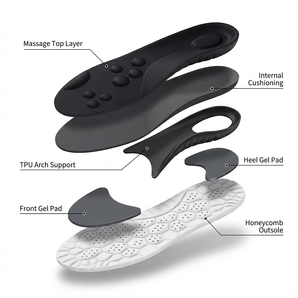 Orthorin™ Massage Insoles – 12 Hour Shift Comfort