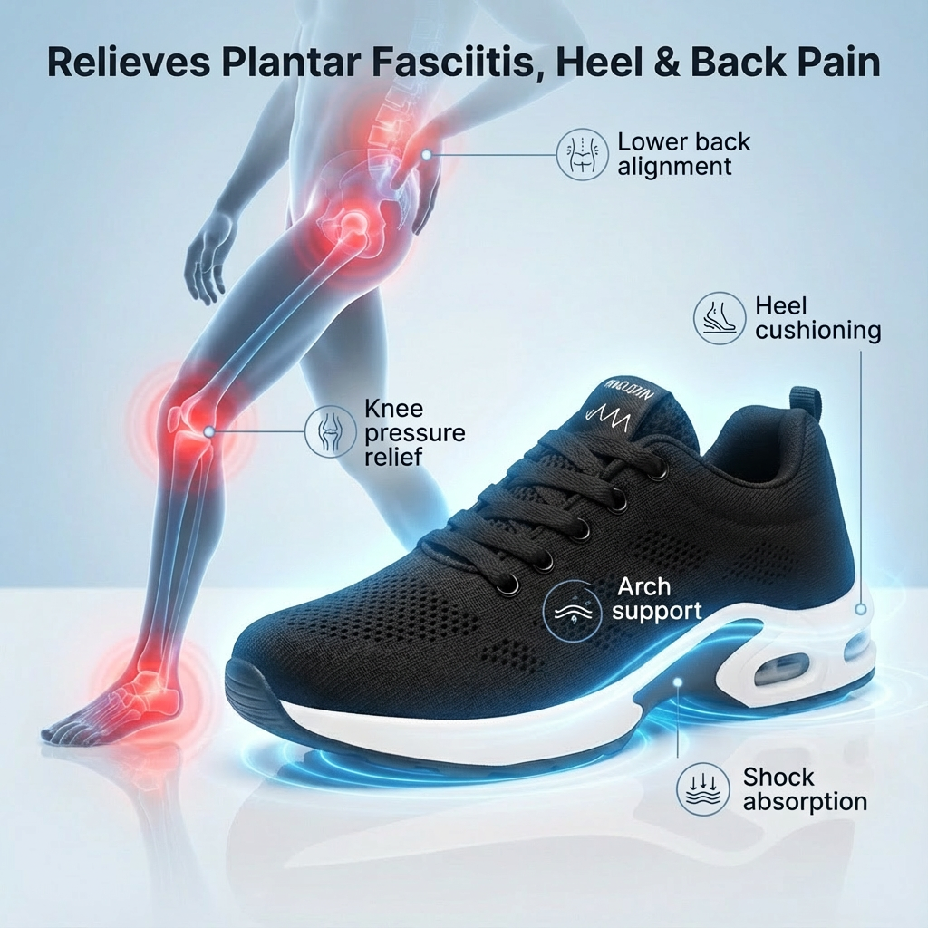Orthorin™ Pro – 12-Hour Shift Shoes for Heel & Plantar Fasciitis Relief (Unisex)