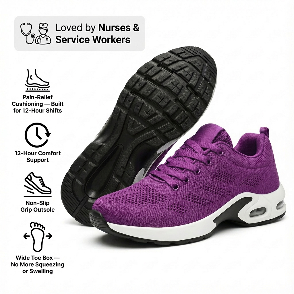 Orthorin™ Pro — 12-Hour Shift Shoes for All-Day Foot, Knee & Back Pain Relief