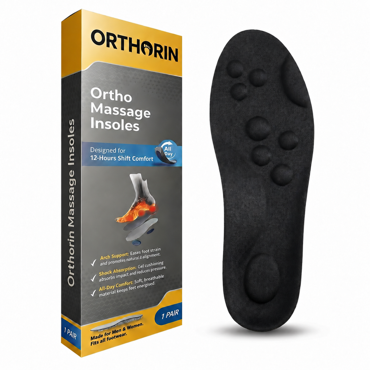 orthorin massage insoles 12 hour shift comfort