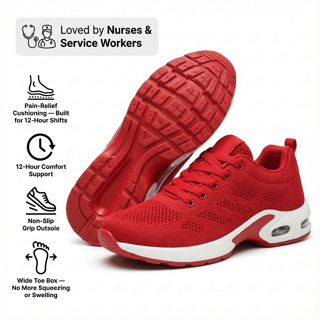 Orthorin™ Pro – 12-Hour Shift Shoes for Heel & Plantar Fasciitis Relief (Unisex)